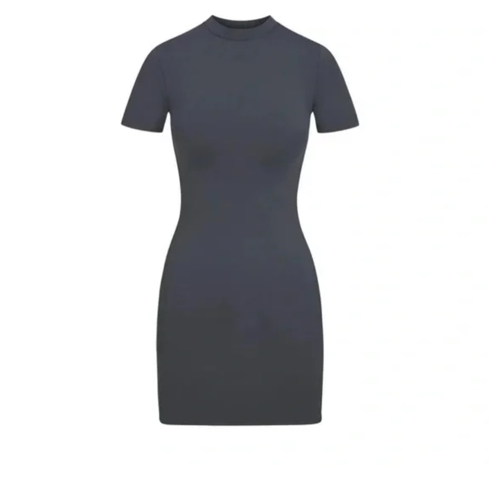 NWT Skims recycled swim mini dress in grey